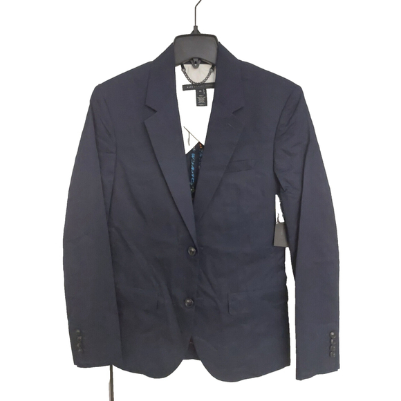 Marc by Marc Jacobs Mens Ink Blue Cotton Blazer Suit Jacket XS NWT $398 - Picture 2 of 16
